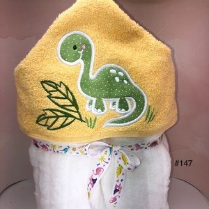 Dinosaur hooded towel